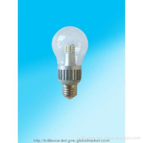 5W LED Clear Bulb, Pear Shape, 90lm/Watt, B22, Warm White